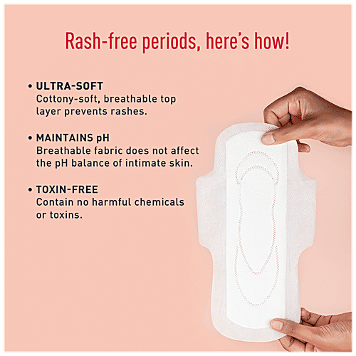 Buy SIRONA Rash Free Sanitary Pads XL+, Cottony Soft, High Absorbency