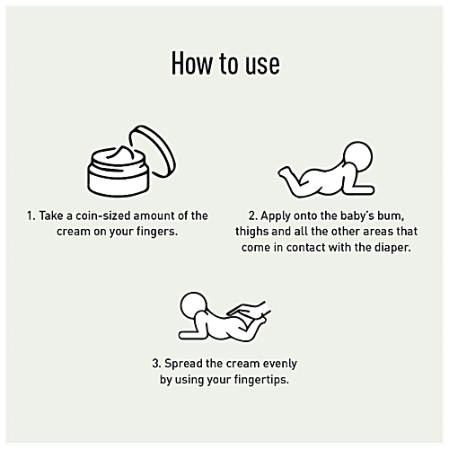 Bodyguard Diaper Rash Cream for Babies - 50 gm | Reduces and Prevents Rashes | with Shea Butter, Zinc Oxide, Caster Oil & Soyabean Oil, 50 g