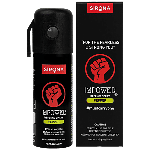Impower Self Defence Pepper Spray for Woman Safety - 55 ML (Pack of 1), 55 ml  