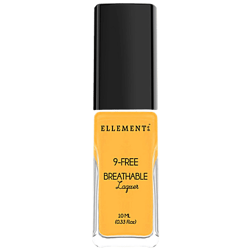 Ellement Co 9-Free Breathable Nail Lacquer - Vegan, Long-Lasting, High Shine, 10 ml Sundaze 