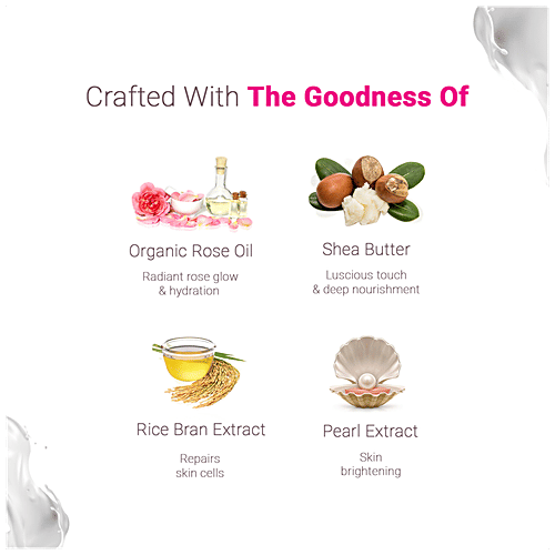 Dabur Gulabari Moisturising Body Lotion - Rose Glow, Non-Greasy, For Dull & Dry Skin, 400 ml