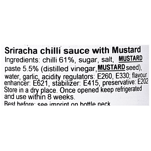 Flying Goose Sriracha Mustard Sauce - Rich & Creamy, 200 ml Delicious & Fiery
Hygienically Packed