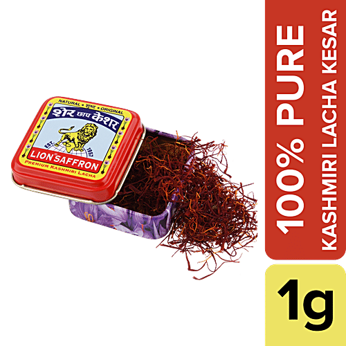 Buy LION SAFFRON Pure Kashmiri Lacha Kesar Certified Grade A+
