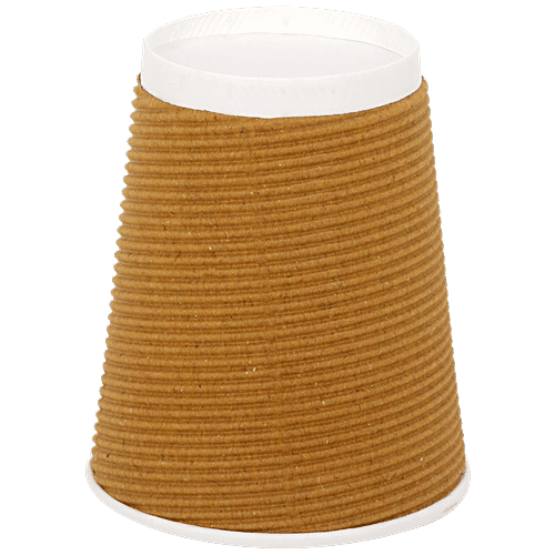 Buy SE7EN Rippled Paper Cup Round, Disposable, For Hot & Cold Drinks