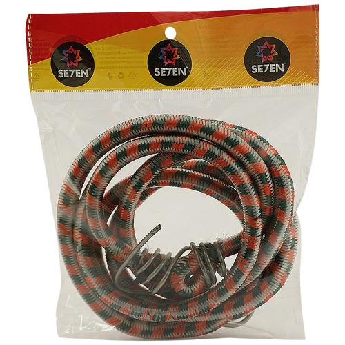 SE7EN Rope Elastic - Strong, Durable, Luggage Tying Rope With Hooks,  Multicolour, 1 pc
