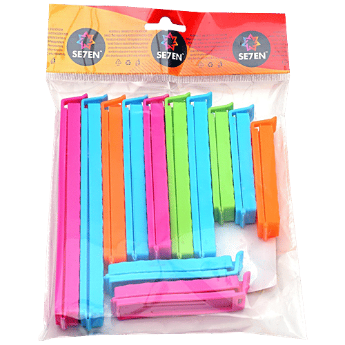 Se7en Bag Clips - Spill Proof, Reusable, For Home, Kitchen, 1 pc