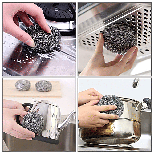 Se7en Steel Scrub - Removes Tough Stains, For Home, Kitchen, 1 pc