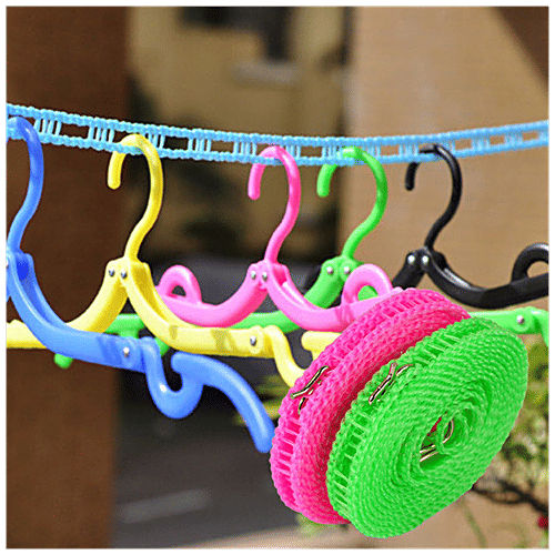 Buy SE7EN Plastic Rope AntiSlip, For Drying Clothes, Assorted Online
