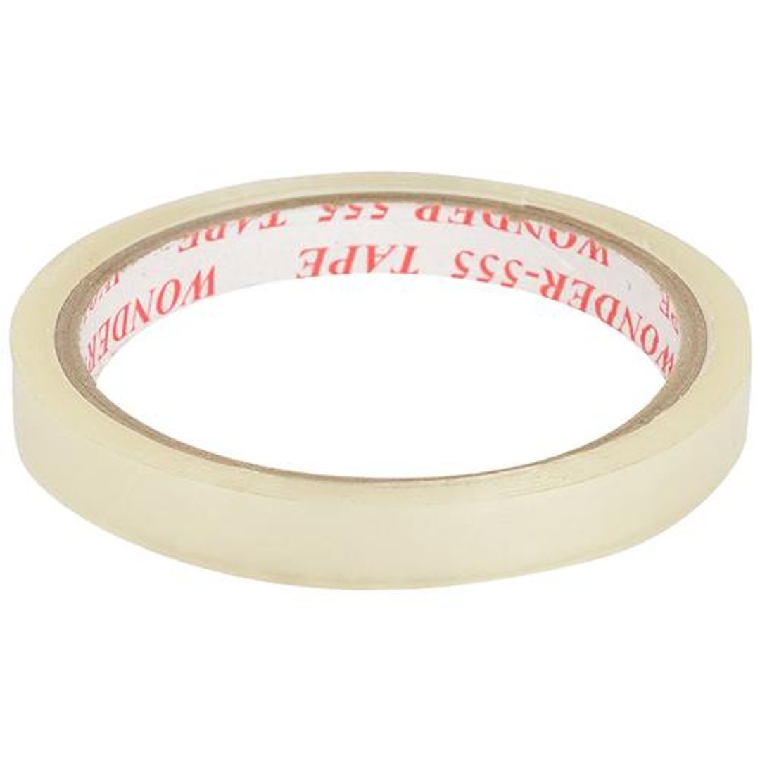 SE7EN Tape - 0.5"x30 m, Transparent, Strong Adhesive For Art & Craft Projects, 1 pc 
