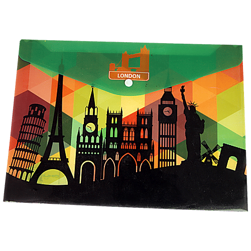 Se7en File Storage/Folder Bag - With Snap Button, 1 pc Portable, Durable & Waterproof