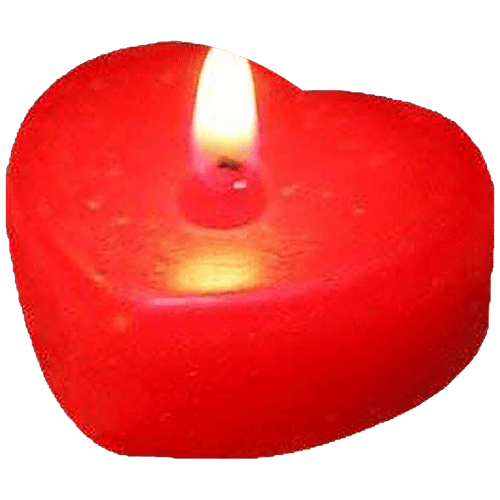 Se7en Heart Fancy Candle - For Cake Decoration, Birthday Parties, Weddings, Anniversaries, 6 pcs  