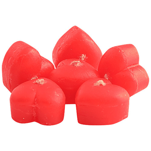 Se7en Heart Fancy Candle - For Cake Decoration, Birthday Parties, Weddings, Anniversaries, 6 pcs  