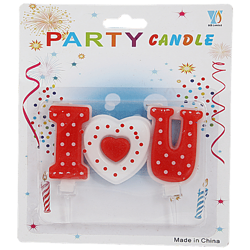 Buy SE7EN I Love U Candle For Cake Decoration, Anniversaries