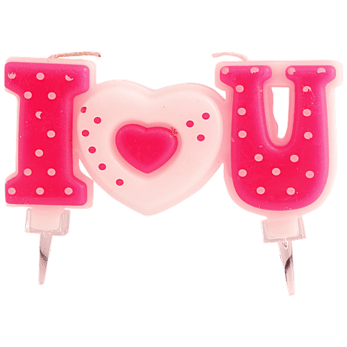 Buy SE7EN I Love U Candle For Cake Decoration, Anniversaries