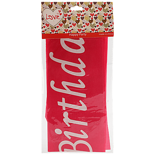 Se7en Happy Birthday Sash - For Birthday Boy & Girl, Assorted, 1 pc  