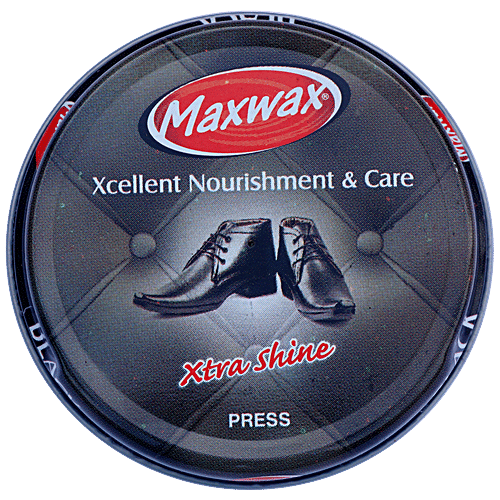 Maxwax Xtra Shine Paste Shoe Polish - For Complete Leather Care, Black, 15 g  Xtra Shine
 Complete Leather Care
