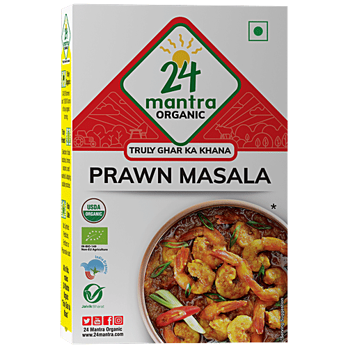 24 Mantra Organic Prawn Masala, 100 g  