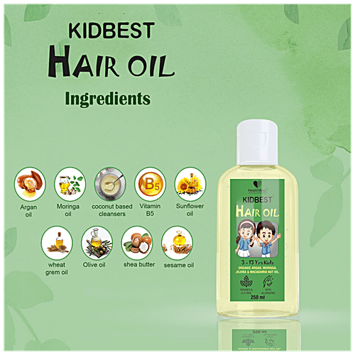 Buy HealthBest Kidbest Hair Oil, Organic Argan, Moringa, Jojoba