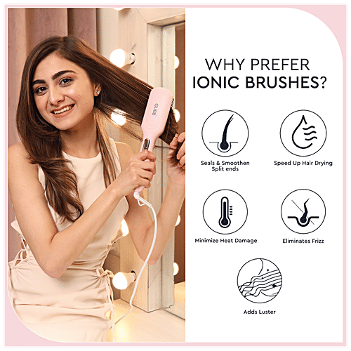 Buy Gubb Hair Straightener Brush With Advanced Ionic Technology Frizz