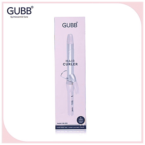 Gubb Hair Curler With Ceramic Coated Tong - For Long Lasting Look, GB-005, Pink, 368 g  