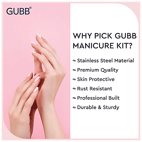Buy Gubb Manicure Kit With Organizer Bag Nail Clipper, Scissor