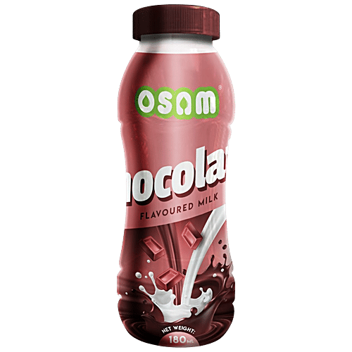 OSAM Flavoured Milk - Chocola, High In Protein, Rich In Taste, 180 ml