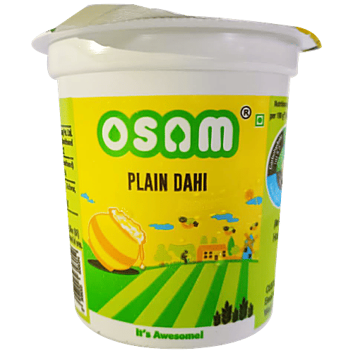 Buy OSAM Plain Curd/Dahi Rich In Calcium & Protein Online at Best