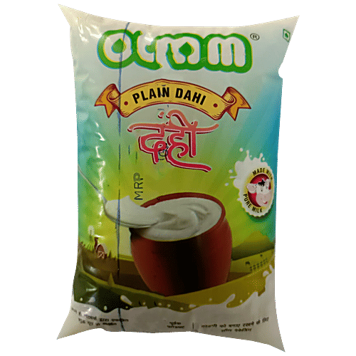 OSAM  Plain Curd/Dahi - Rich In Calcium & Protein, 1 kg Pouch 