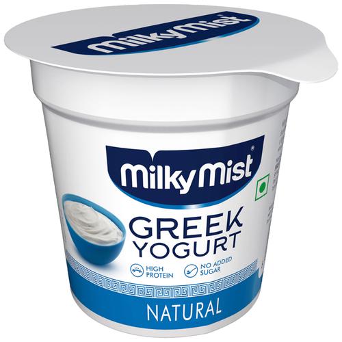 Milky Mist Greek Yogurt - Natural, High Protein, No Added Sugar, 100 g  