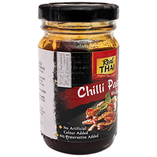 Buy REAL THAI Real Thai Chilli Paste With Soybean Oil No Artificial Colours & Preservatives