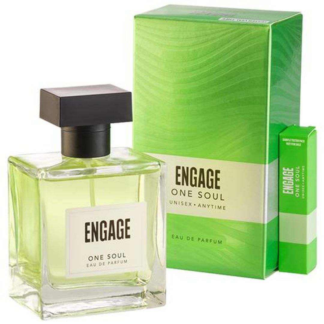 Engage One Soul Eau De Parfum - Long Lasting, Citrus & Spicy, Unisex, 100 ml (Get Tester Free)