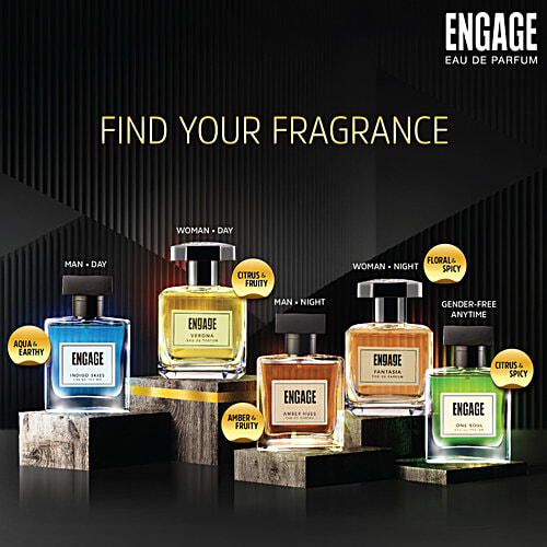 Engage Verona Eau De Parfum - For Women, 100 ml (Get Tester Free) Citrus & Fruity Fragrance Scent