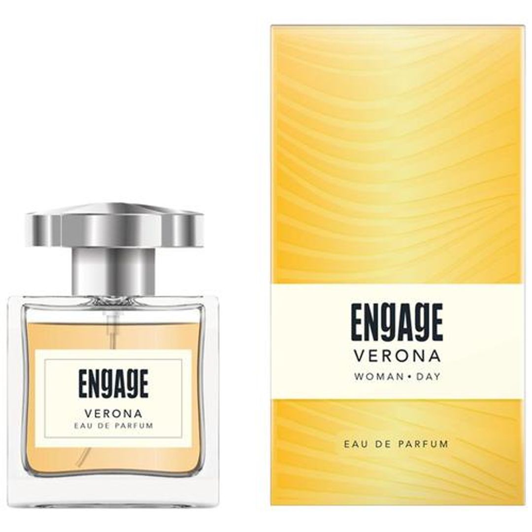Engage Verona Eau De Parfum - Long Lasting, Citrus & Fruity, For Women, 100 ml (Get Tester Free)