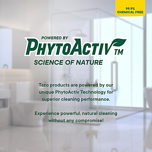 Tazo Chemical Free Toilet Cleaner with Lemongrass Oil, 475 ml  Eliminates Odour & 99.9% Germs, Zero Toxic Fumes, Perfect Shine