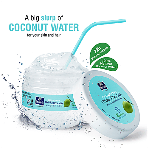Parachute Advansed Coconut Water Hydrating Gel Multipurpose For Hair & Skin - 72h Moisturisation, With Glycerine & Niacinamide, 200 ml  