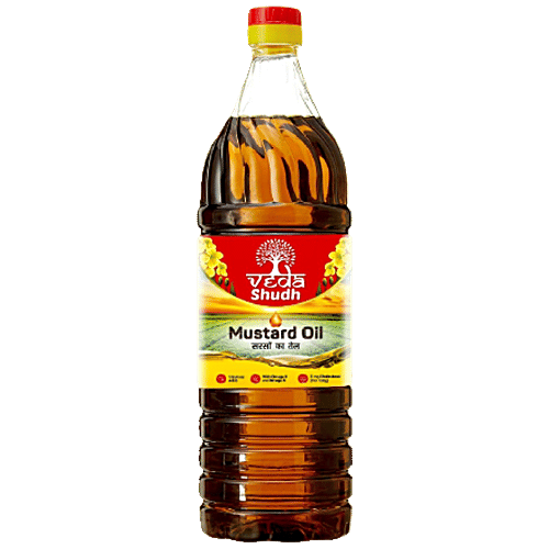 Buy Veda Shudh Mustard Oil Rich In Vitamin A, Support Heart Health