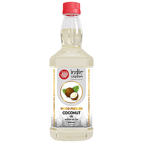 Buy INDIC WISDOM Wood Pressed Coconut Oil Rich In Antioxidant