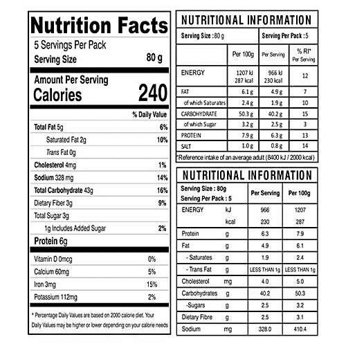 Bombaywalla Foods Butter Naan - Natural, No Added Preservatives, 400 g (5 pcs) 