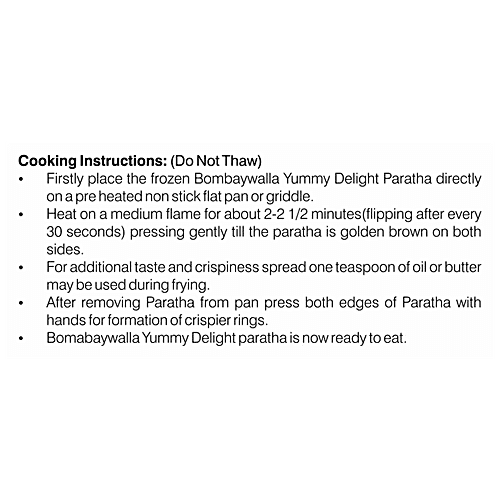 Bombaywalla Foods Lachha Paratha - Natural, No Added Preservatives, 400 g (5 pcs) 