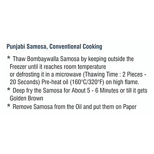 Bombaywalla Foods Mini Punjabi Samosa - No Onion Or Garlic, No Added Preservatives, 500 g (Get Free Tamarino Chutney Inside) 