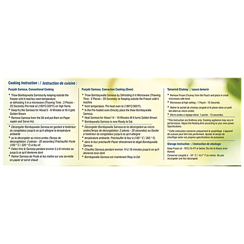 Bombaywalla Foods Mini Punjabi Samosa - No Onion Or Garlic, No Added Preservatives, 500 g (Get Free Tamarino Chutney Inside) 