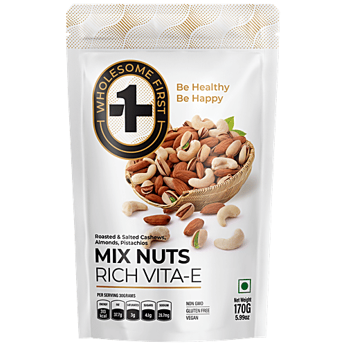 Buy Wholesome First Mix Nuts Roasted & Salted Rich In Vitamin E