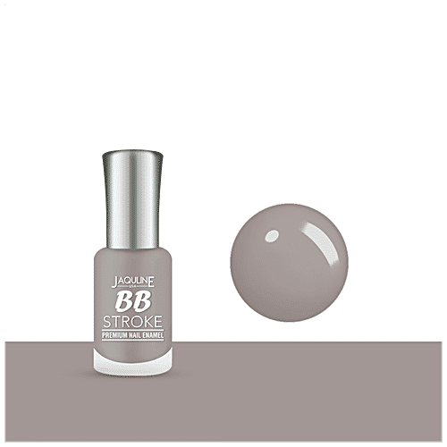Jaquline USA BB Stroke Premium Nail Enamel - Long Lasting, 8 ml 04 Nut Cake 