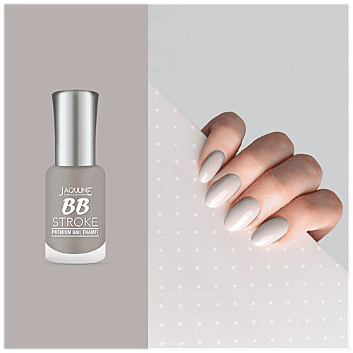 Jaquline USA BB Stroke Premium Nail Enamel - Long Lasting, 8 ml 04 Nut Cake 