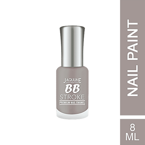 Jaquline USA BB Stroke Premium Nail Enamel - Long Lasting, 8 ml 04 Nut Cake 