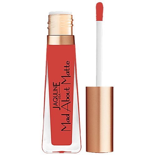 Jaquline USA Mad About Matte Liquid Lipstick - Long Lasting, Smudge Proof, 6.5 ml Let's Jam 