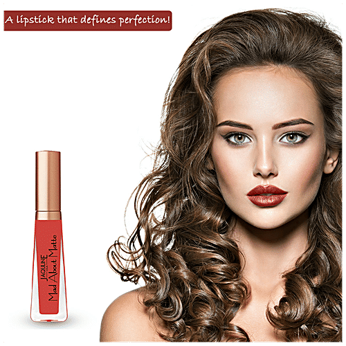 Jaquline USA Mad About Matte Liquid Lipstick - Long Lasting, Smudge Proof, 6.5 ml Let's Jam 