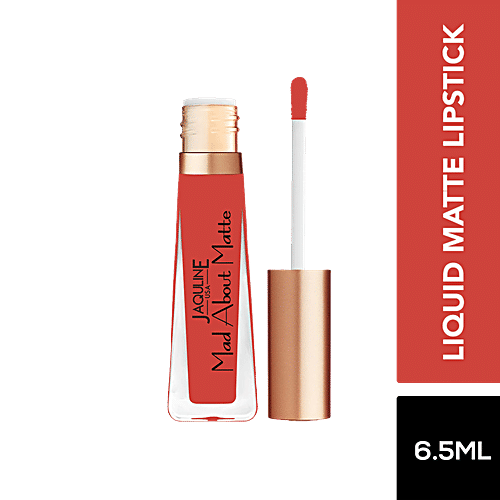 Jaquline USA Mad About Matte Liquid Lipstick - Long Lasting, Smudge Proof, 6.5 ml Let's Jam 