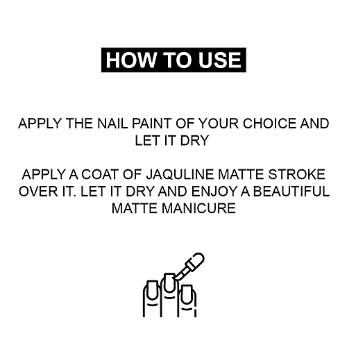 Buy Jaquline USA Matte Stroke Top Coat Nail Enamel Easy To Use Online
