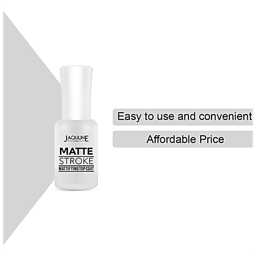 Buy Jaquline USA Matte Stroke Top Coat Nail Enamel Easy To Use Online